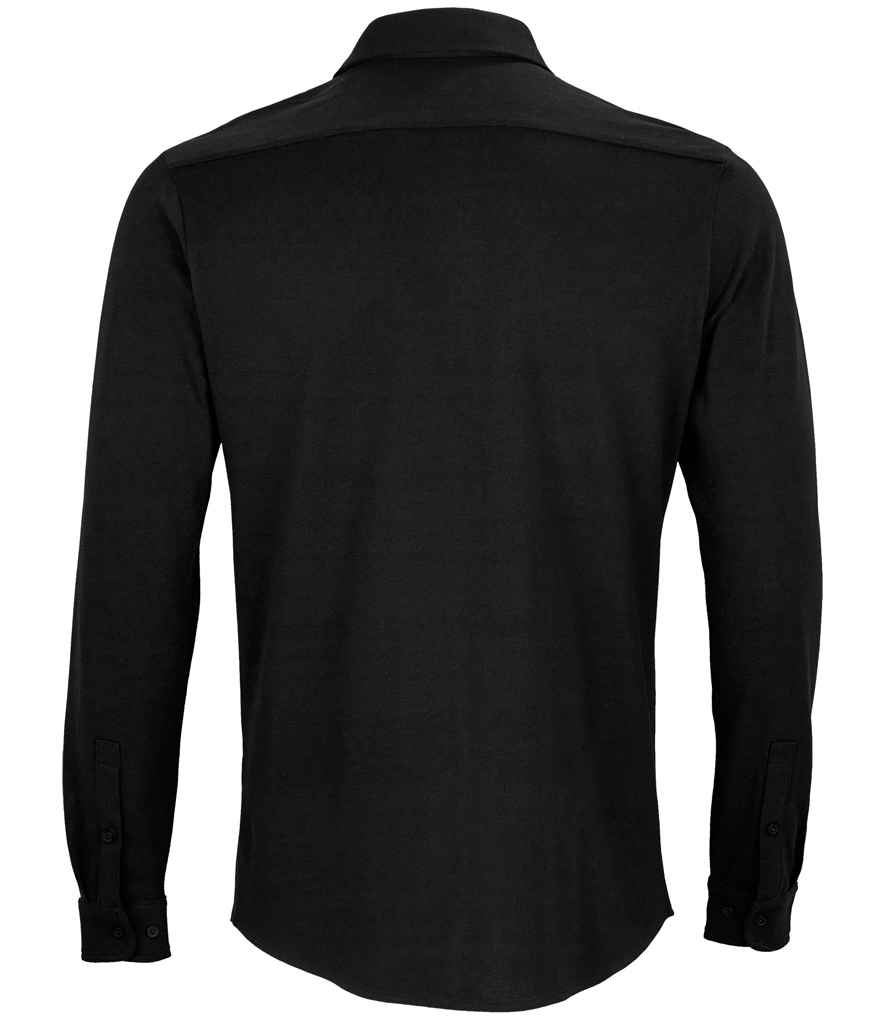 NEOBLU Basile Organic Cotton Long Sleeve Piqué Shirt - Pierre Francis