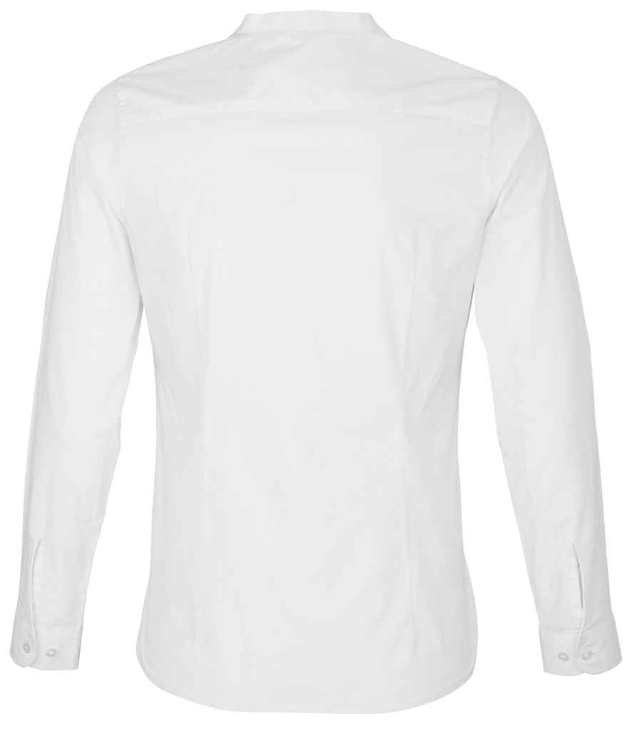 NEOBLU Ladies Bart Mao Collar Long Sleeve Poplin Shirt - Pierre Francis