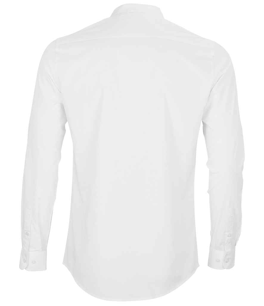 NEOBLU Bart Mao Collar Long Sleeve Poplin Shirt - Pierre Francis