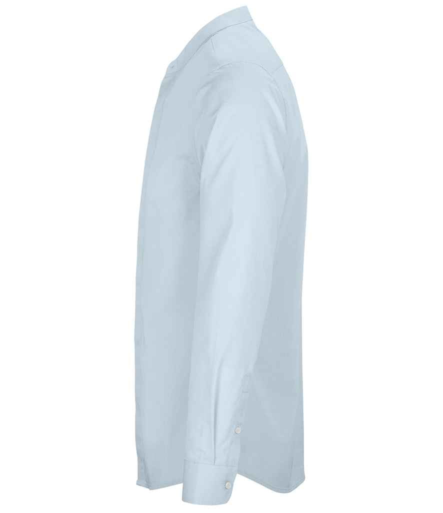 NEOBLU Bart Mao Collar Long Sleeve Poplin Shirt - Pierre Francis