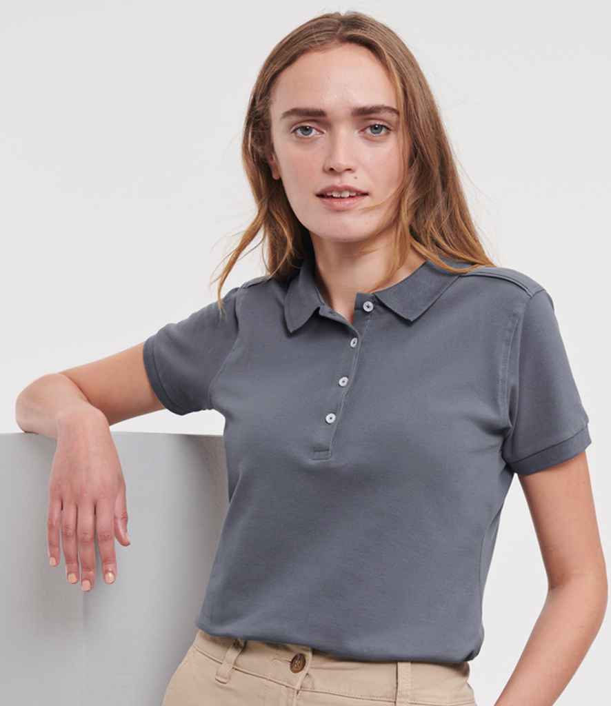 Russell - Ladies Stretch Piqué Polo Shirt - Pierre Francis