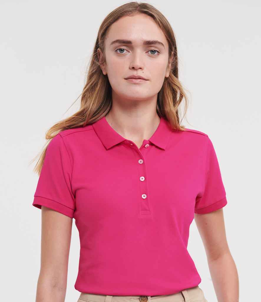 Russell - Ladies Stretch Piqué Polo Shirt - Pierre Francis