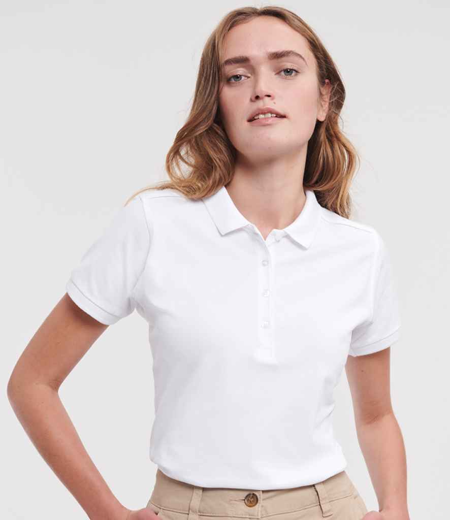 Russell - Ladies Stretch Piqué Polo Shirt - Pierre Francis