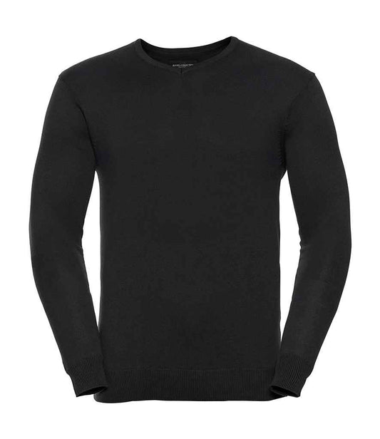 Russell Collection - Cotton Acrylic V Neck Sweater - Pierre Francis