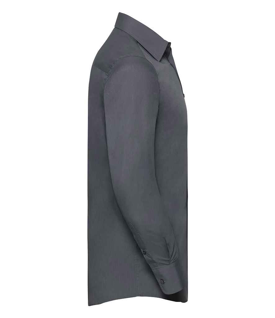 Russell Collection - Long Sleeve Tailored Poplin Shirt - Pierre Francis