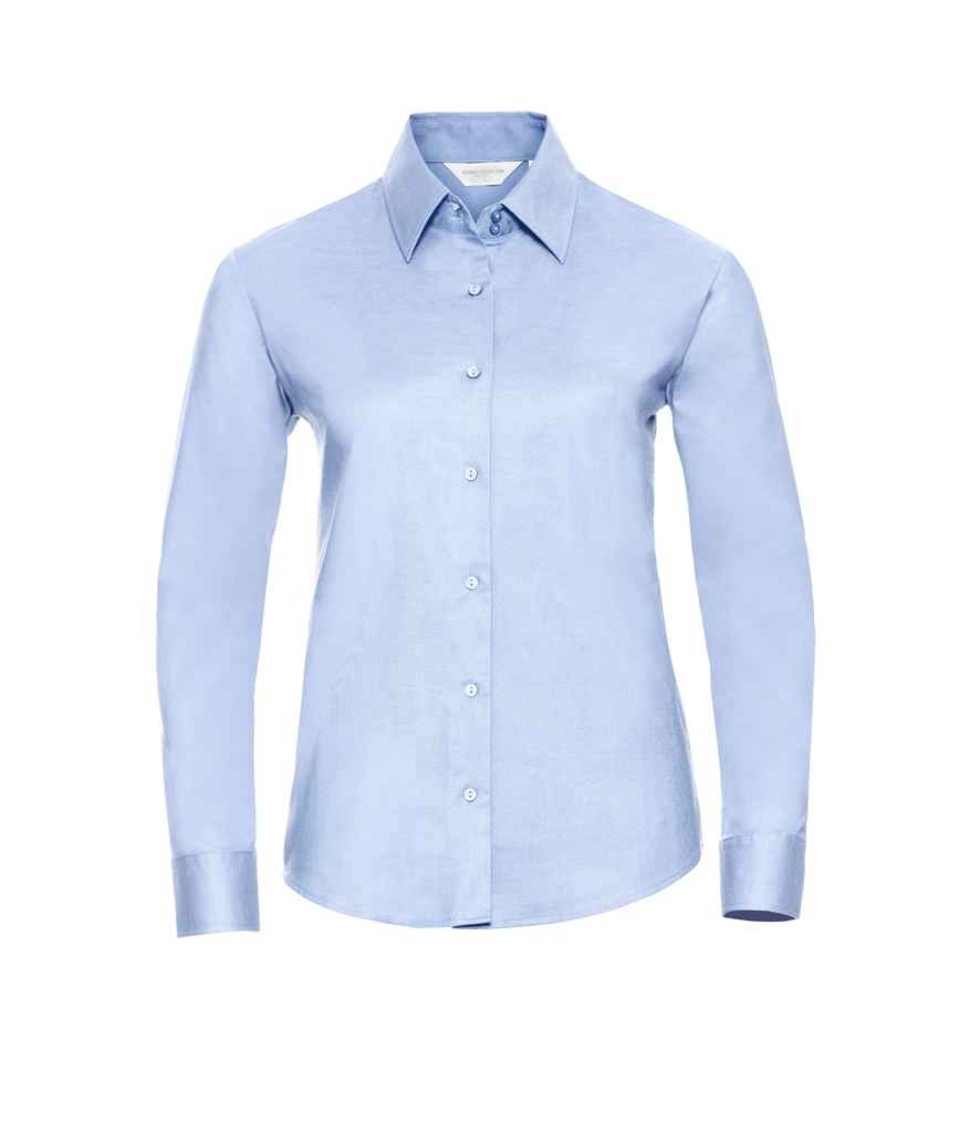 Russell Collection - Ladies Long Sleeve Easy Care Oxford Shirt - Pierre Francis