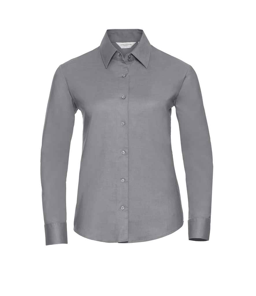 Russell Collection - Ladies Long Sleeve Easy Care Oxford Shirt - Pierre Francis