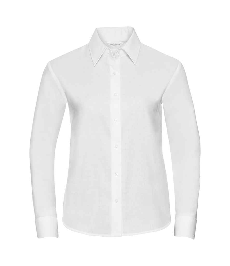 Russell Collection - Ladies Long Sleeve Easy Care Oxford Shirt - Pierre Francis