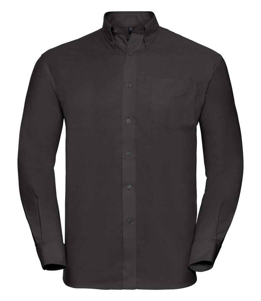 Russell Collection - Long Sleeve Easy Care Oxford Shirt - Pierre Francis