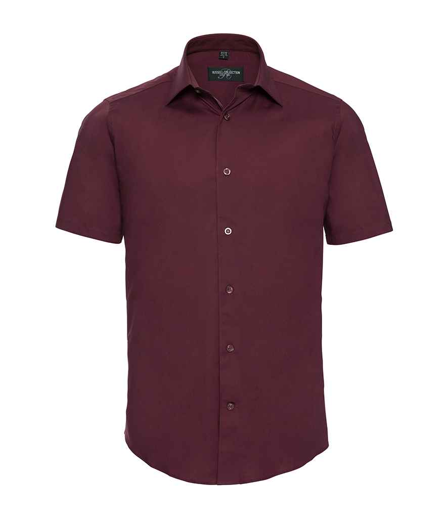 Russell Collection - Short Sleeve Easy Care Fitted Shirt - Pierre Francis