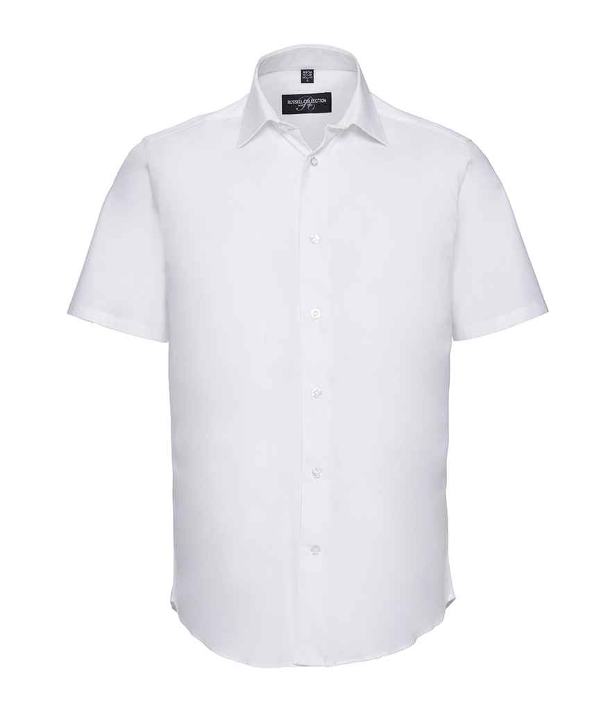 Russell Collection - Short Sleeve Easy Care Fitted Shirt - Pierre Francis