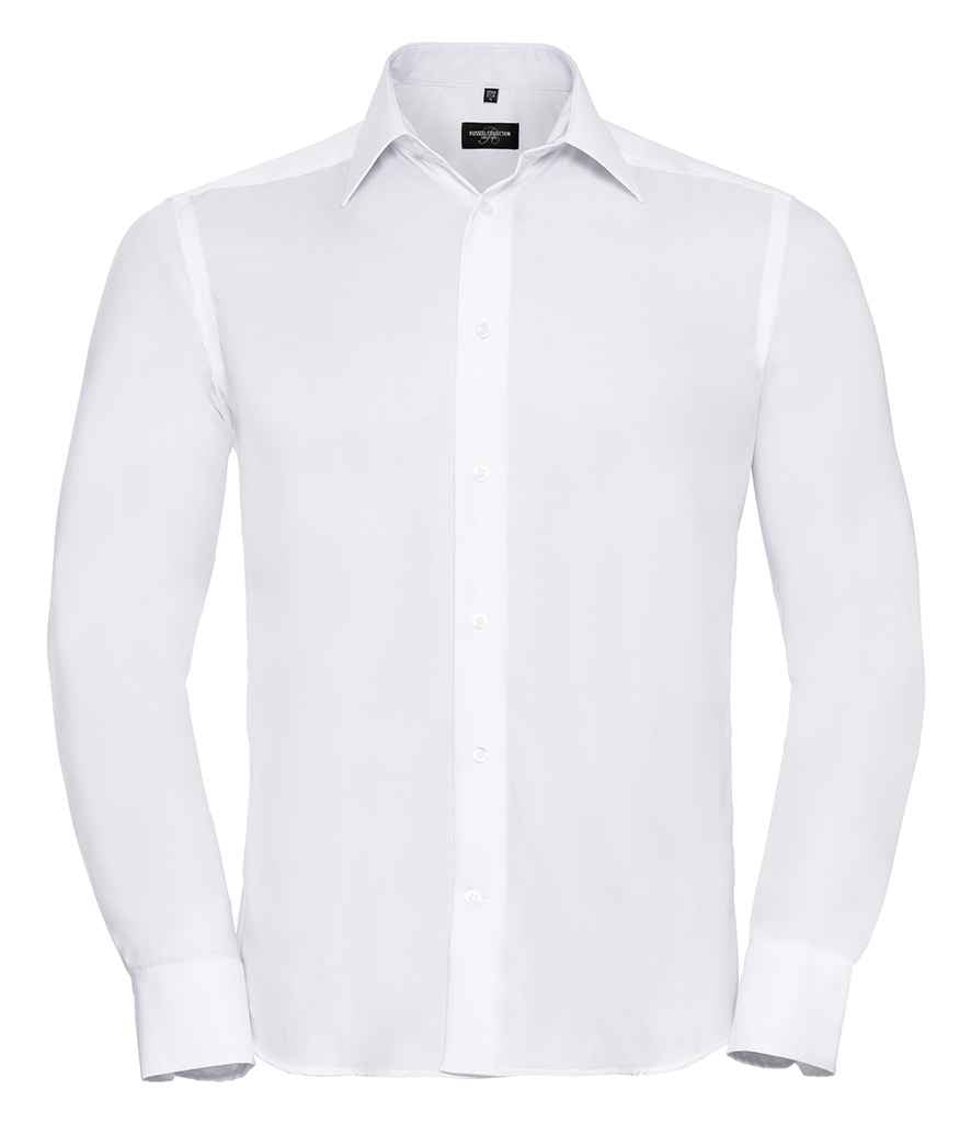 Russell Collection - Long Sleeve Tailored Ultimate Non-Iron Shirt - Pierre Francis