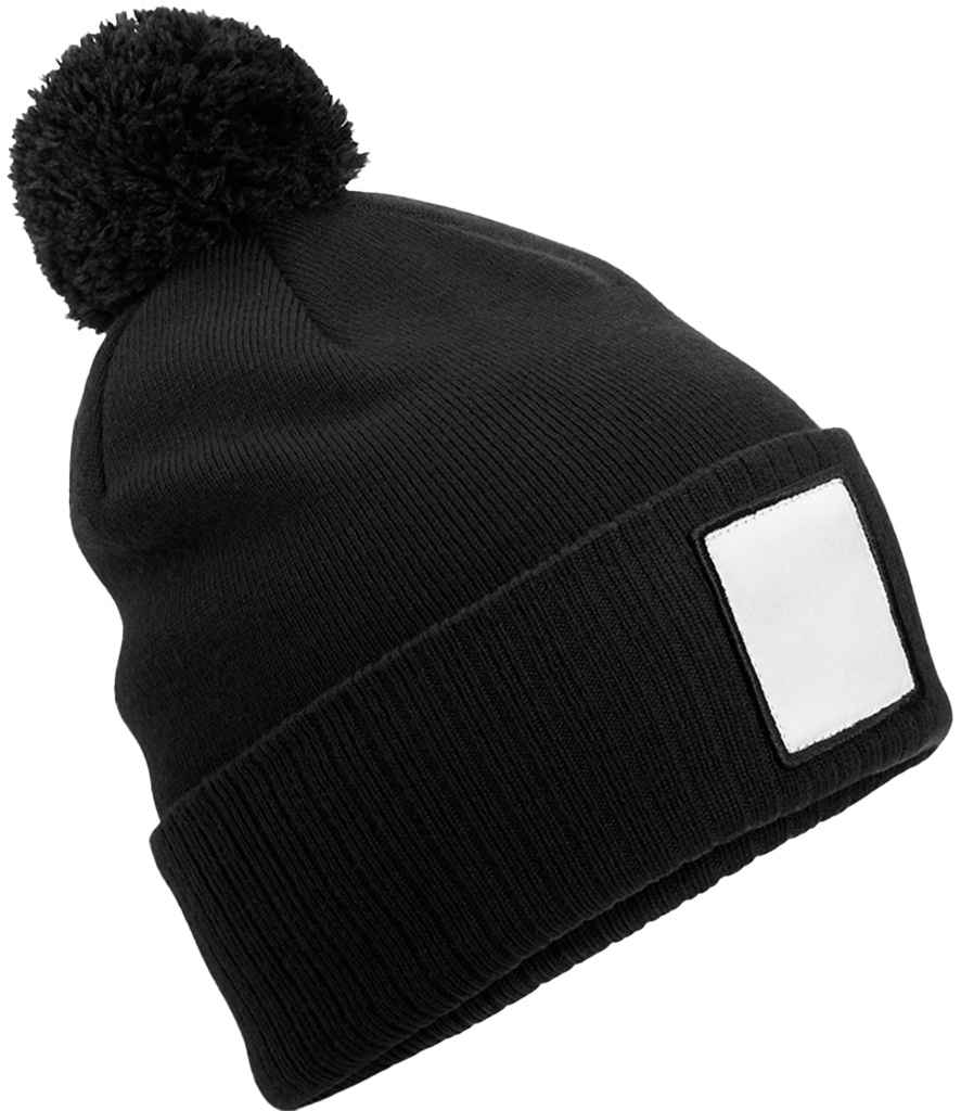 Beechfield - Appliqué Patch Pom Beanie - Pierre Francis