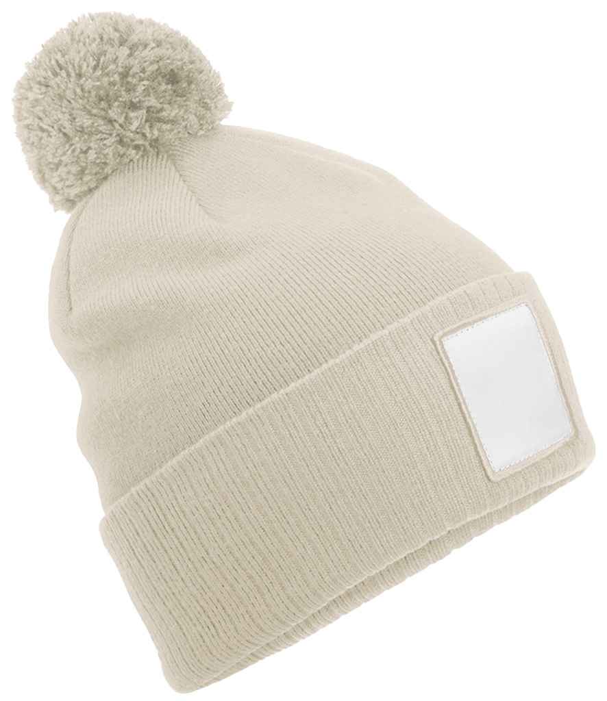 Beechfield - Appliqué Patch Pom Beanie - Pierre Francis