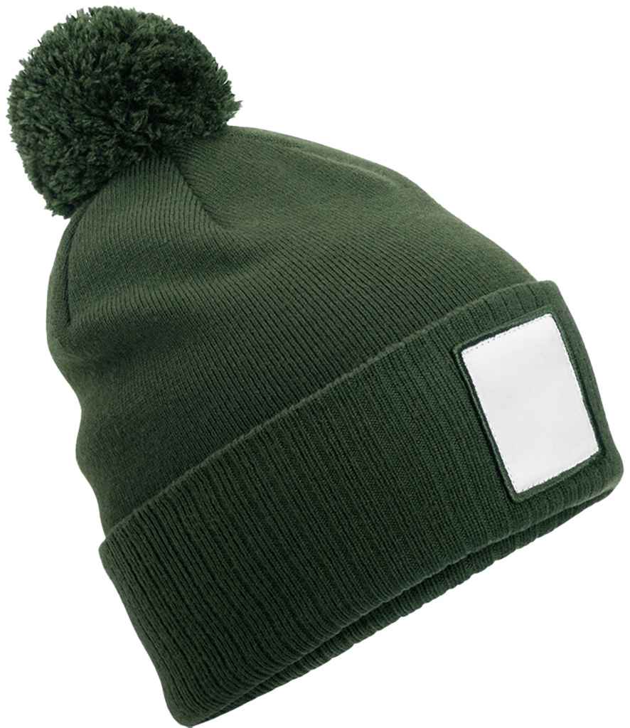 Beechfield - Appliqué Patch Pom Beanie - Pierre Francis