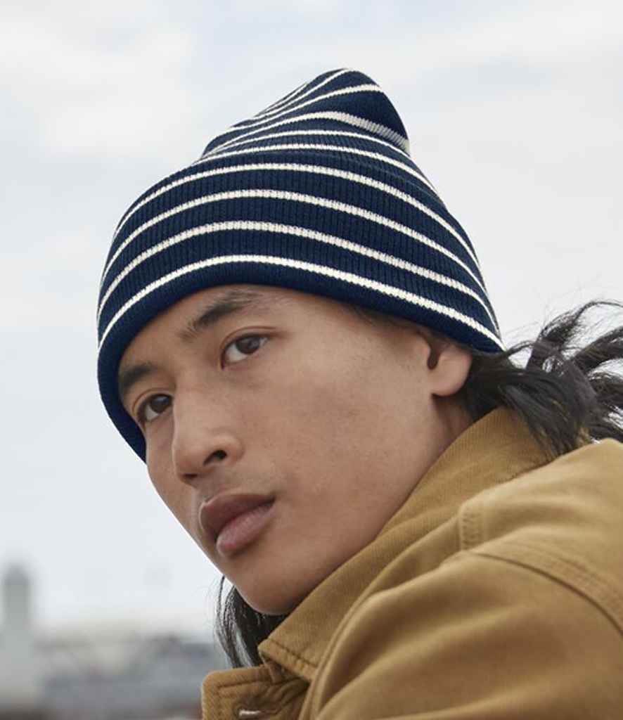 Beechfield - Original Deep Cuffed Striped Beanie