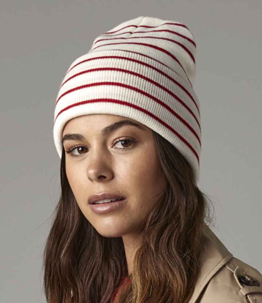 Beechfield - Original Deep Cuffed Striped Beanie