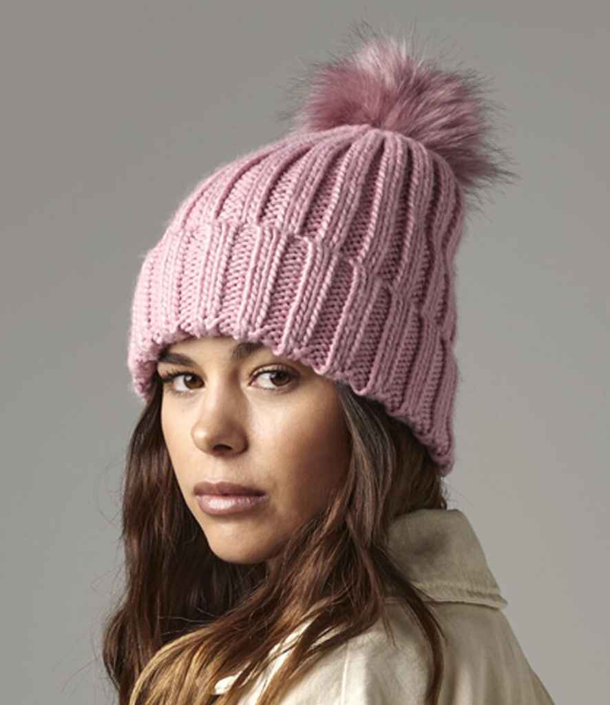 Beechfield - Verbier Fur Pop Pom Beanie - Pierre Francis