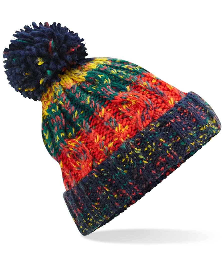 Beechfield - Corkscrew Pom Pom Beanie - Pierre Francis