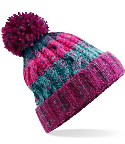 Beechfield - Corkscrew Pom Pom Beanie - Pierre Francis