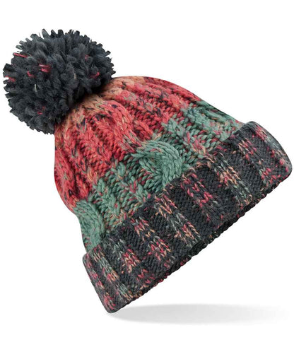 Beechfield - Corkscrew Pom Pom Beanie - Pierre Francis