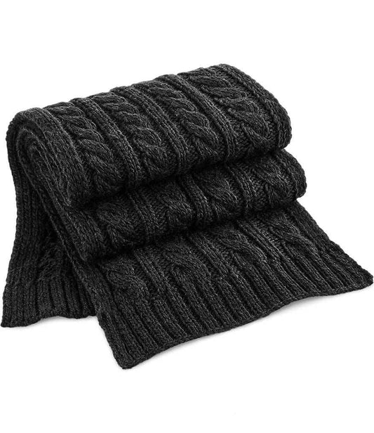 Beechfield - Cable Knit Melange Scarf - Pierre Francis