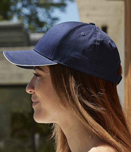 Beechfield - EarthAware® Classic Organic Cotton 6 Panel Sandwich Peak Cap - Pierre Francis