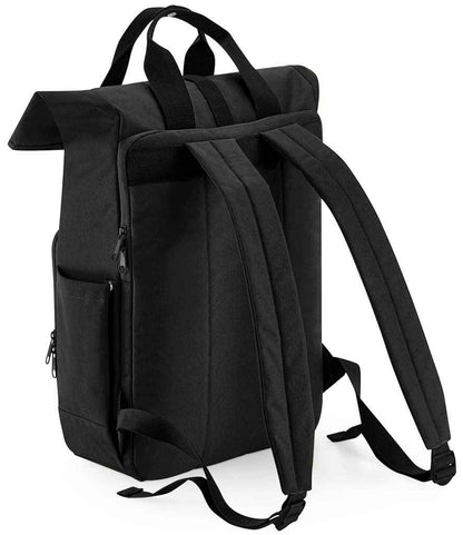 BagBase - Recycled Twin Handle Roll-Top Laptop Backpack - Pierre Francis