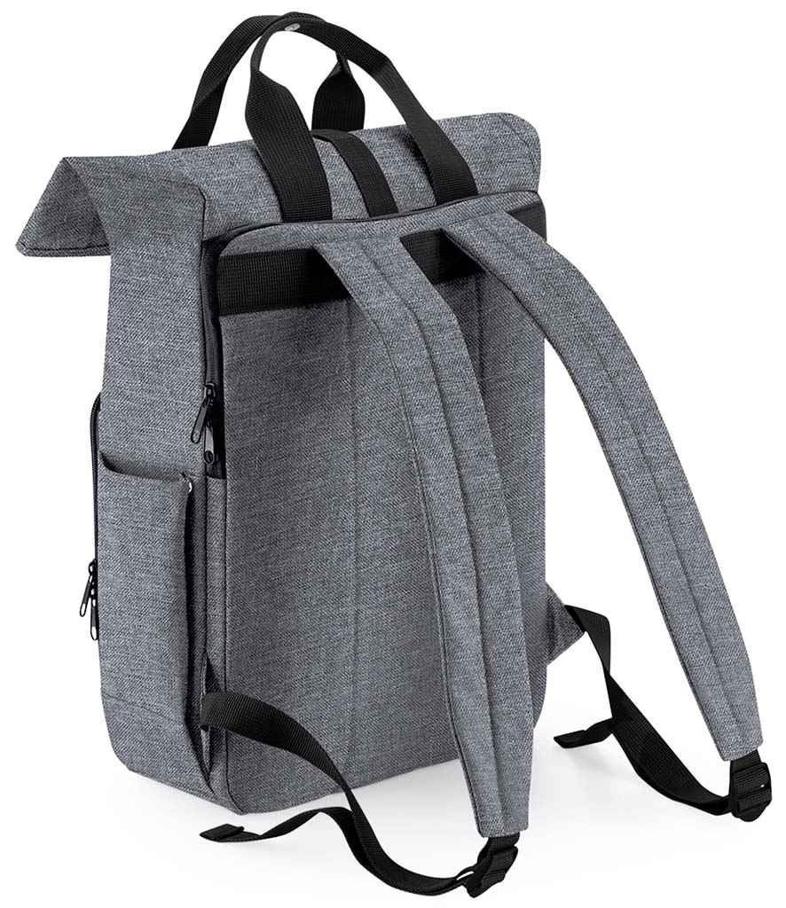 BagBase - Recycled Twin Handle Roll-Top Laptop Backpack - Pierre Francis