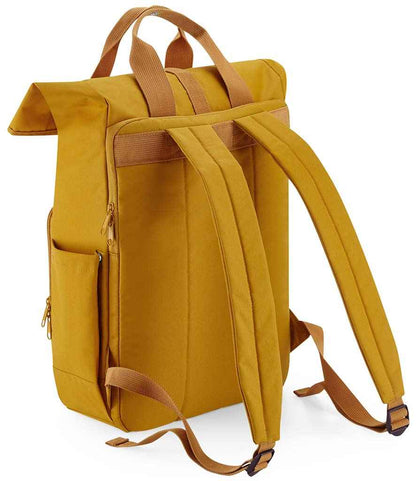 BagBase - Recycled Twin Handle Roll-Top Laptop Backpack - Pierre Francis