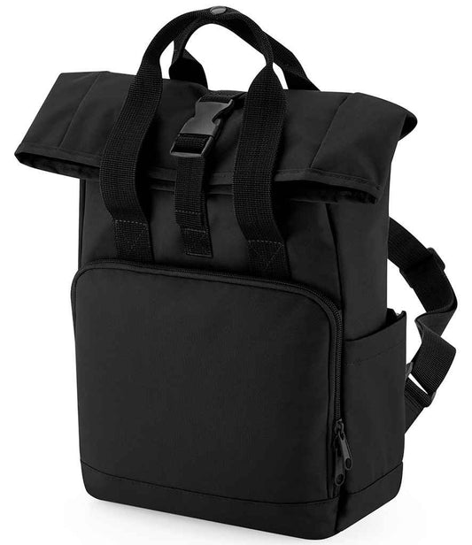 BagBase - Recycled Mini Twin Handle Roll-Top Backpack - Pierre Francis