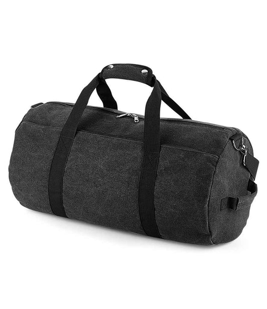 BagBase - Vintage Canvas Barrel Bag - Pierre Francis