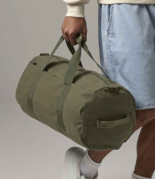 BagBase - Vintage Canvas Barrel Bag - Pierre Francis