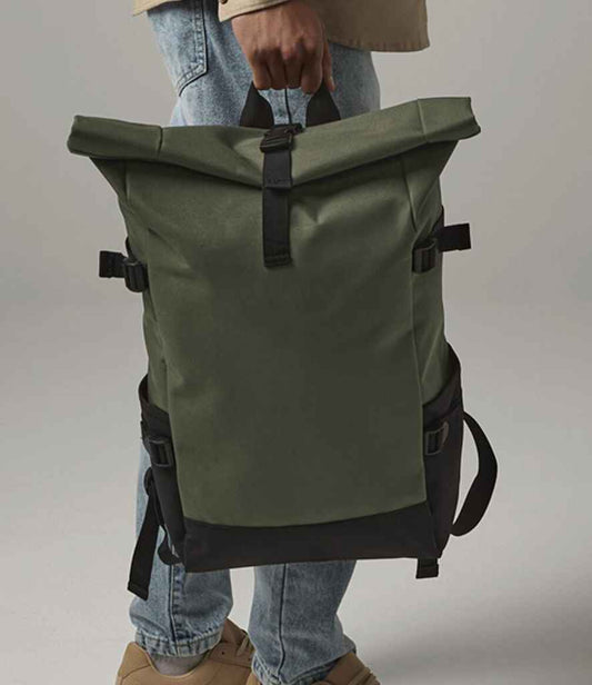 BagBase - Block Roll-Top Backpack - Pierre Francis