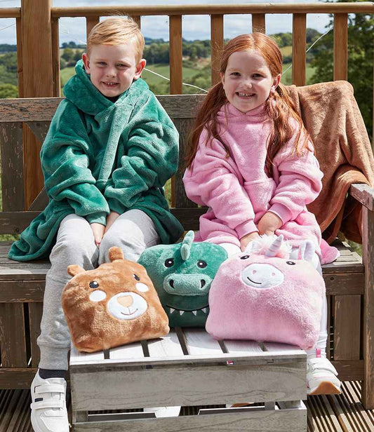 Brand Lab - Kids Character Cushion Hooded Blanket - Pierre Francis