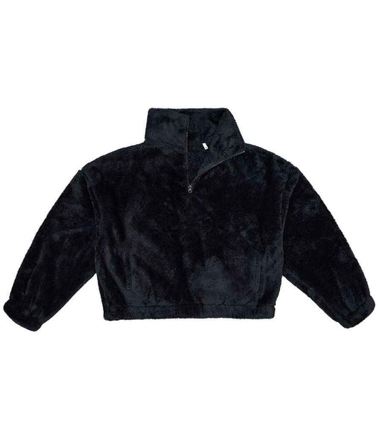 Brand Lab - Ladies Fluffy 1/4 Zip Fleece