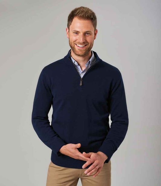 Brook Taverner - Dallas Zip Neck Sweater - Pierre Francis