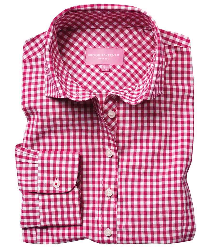 Brook Taverner - Ladies Kansas Gingham Long Sleeve Shirt - Pierre Francis