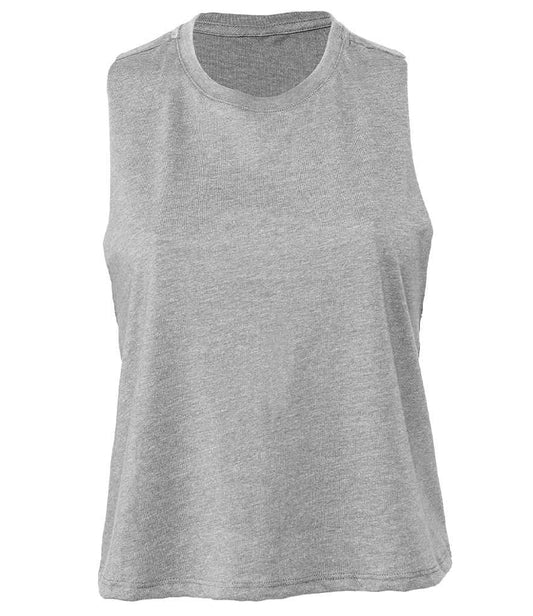 Bella - Ladies Racer Back Cropped Tank Top - Pierre Francis