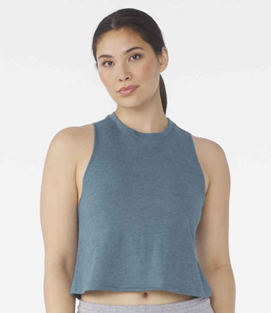 Bella - Ladies Racer Back Cropped Tank Top - Pierre Francis