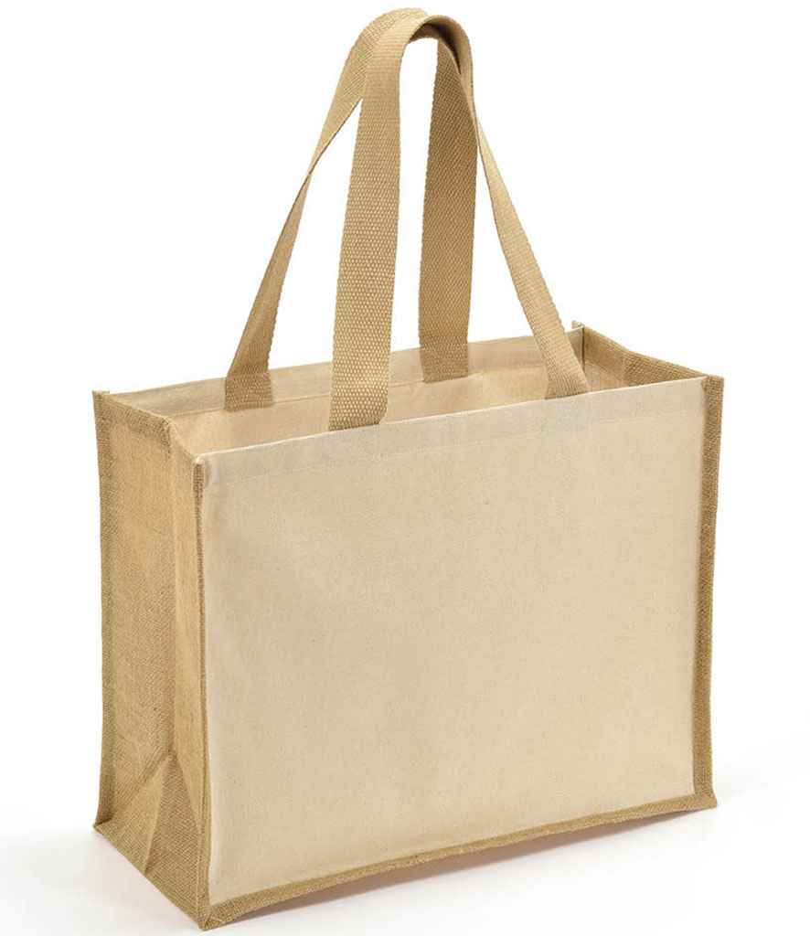 Brand Lab - Jute and Canvas Shopper - Pierre Francis