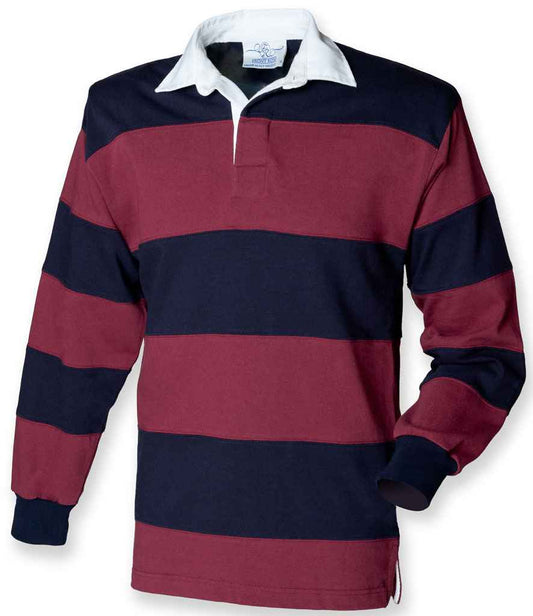 Front Row - Sewn Stripe Rugby Shirt