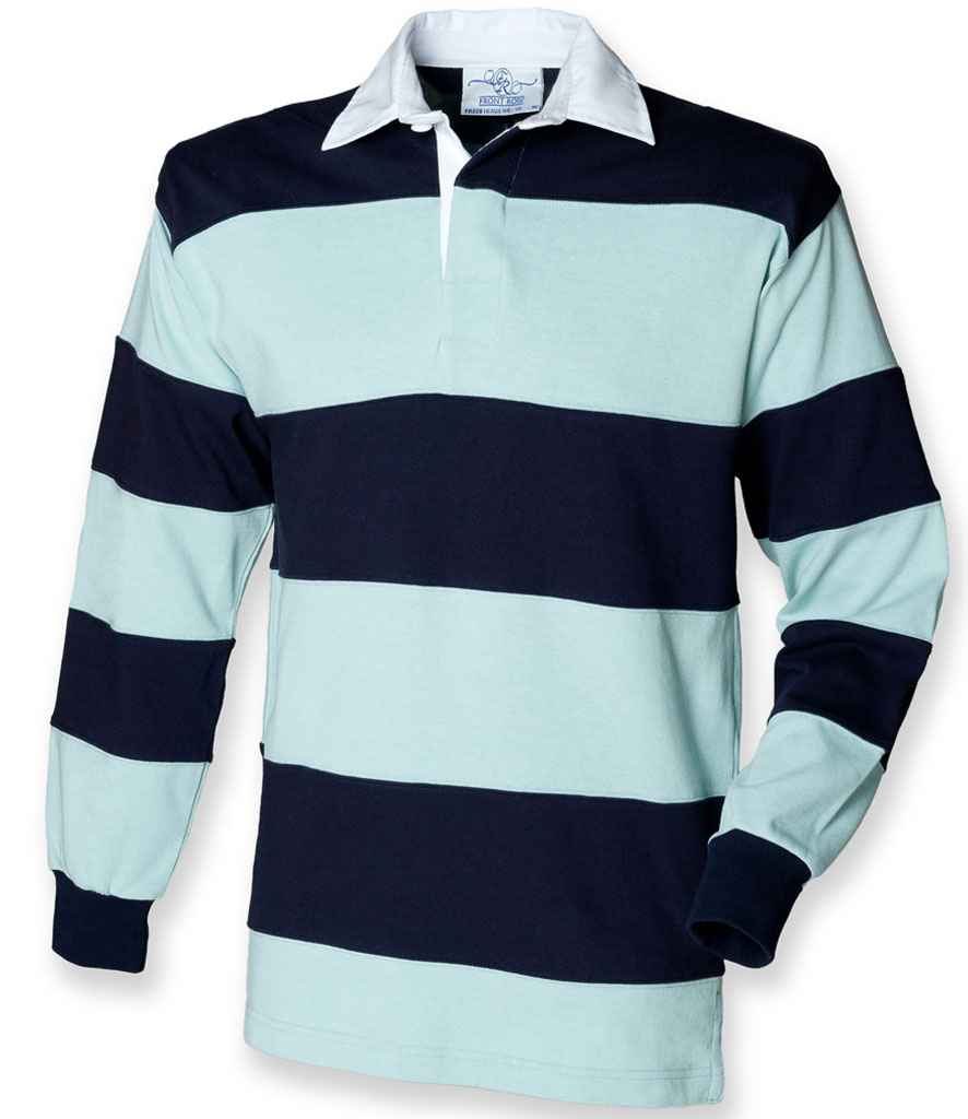 Front Row - Sewn Stripe Rugby Shirt - Pierre Francis