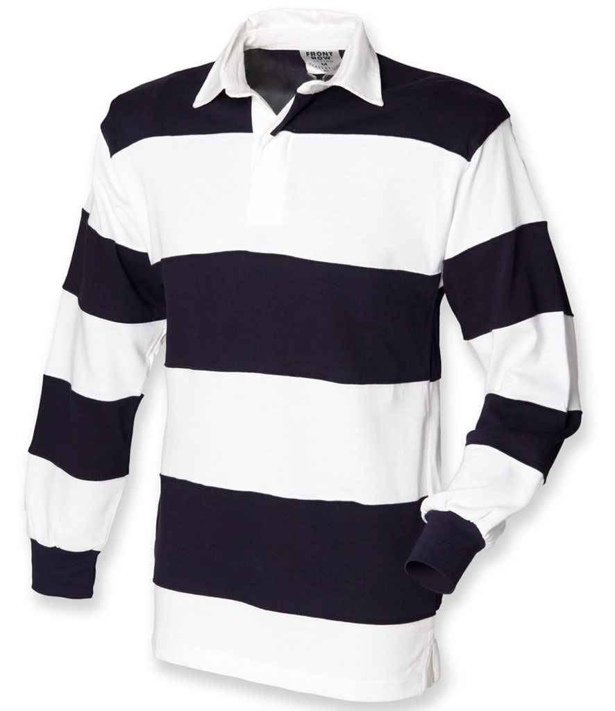 Front Row - Sewn Stripe Rugby Shirt - Pierre Francis