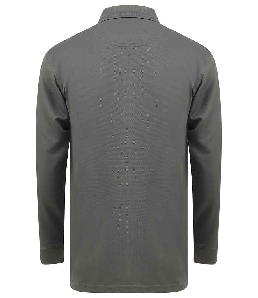 Henbury - Unisex Long Sleeve Coolplus® Piqué Polo Shirt - Pierre Francis