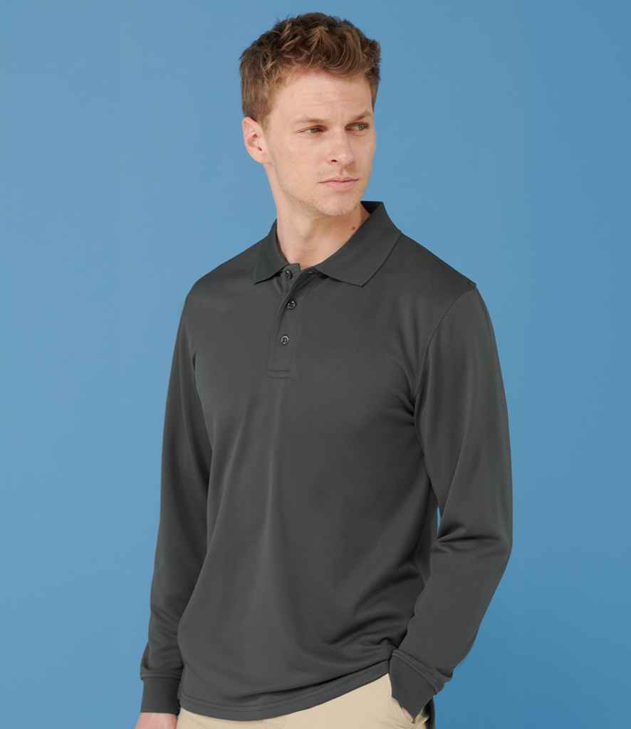 Henbury - Unisex Long Sleeve Coolplus® Piqué Polo Shirt - Pierre Francis