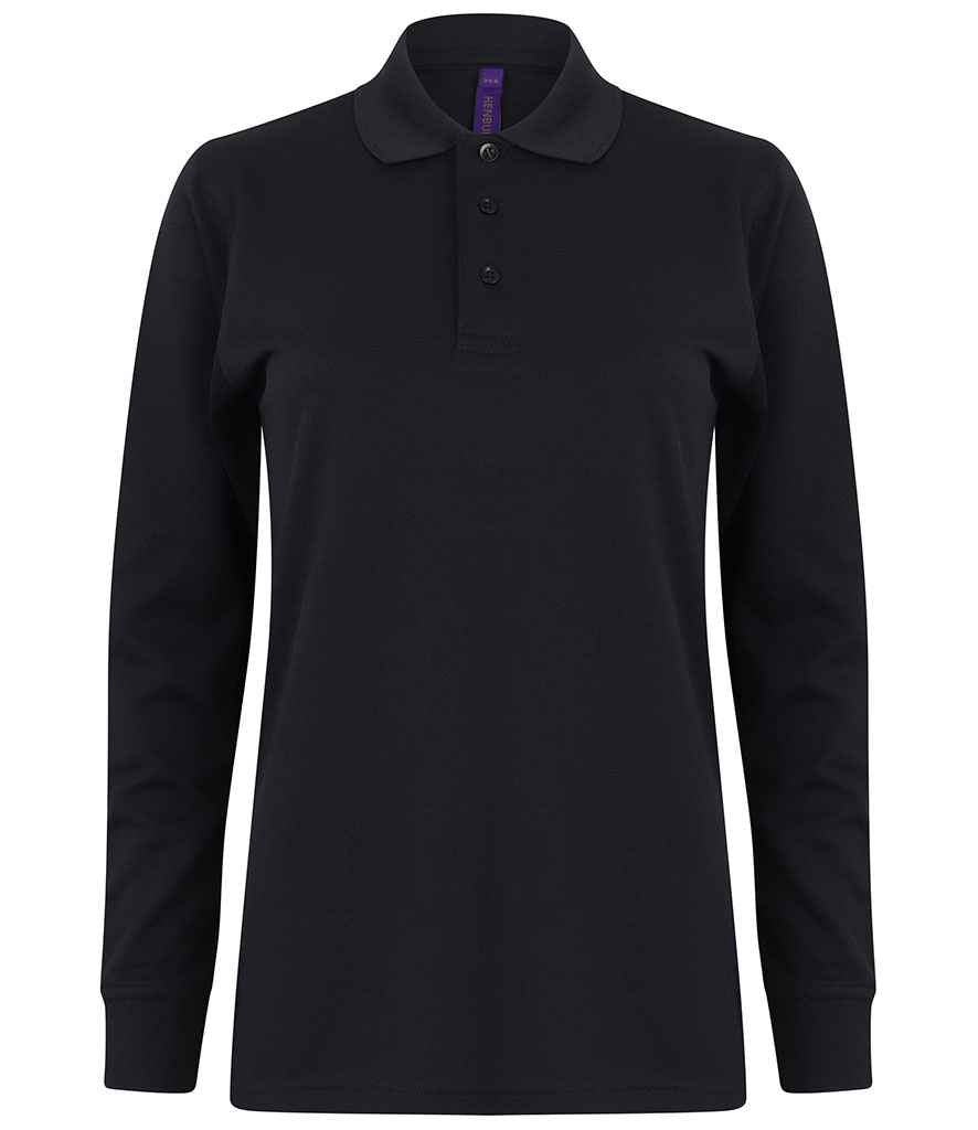 Henbury - Unisex Long Sleeve Coolplus® Piqué Polo Shirt - Pierre Francis