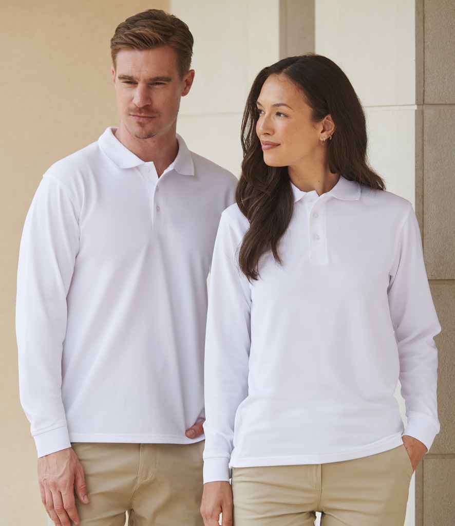 Henbury - Unisex Long Sleeve Coolplus® Piqué Polo Shirt - Pierre Francis