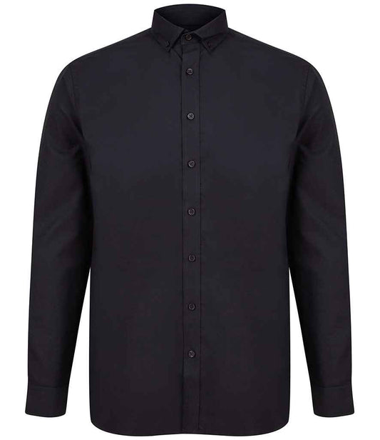 Henbury - Modern Long Sleeve Classic Fit Oxford Shirt - Pierre Francis