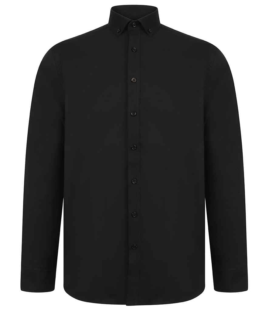 Henbury - Modern Long Sleeve Regular Fit Oxford Shirt - Pierre Francis